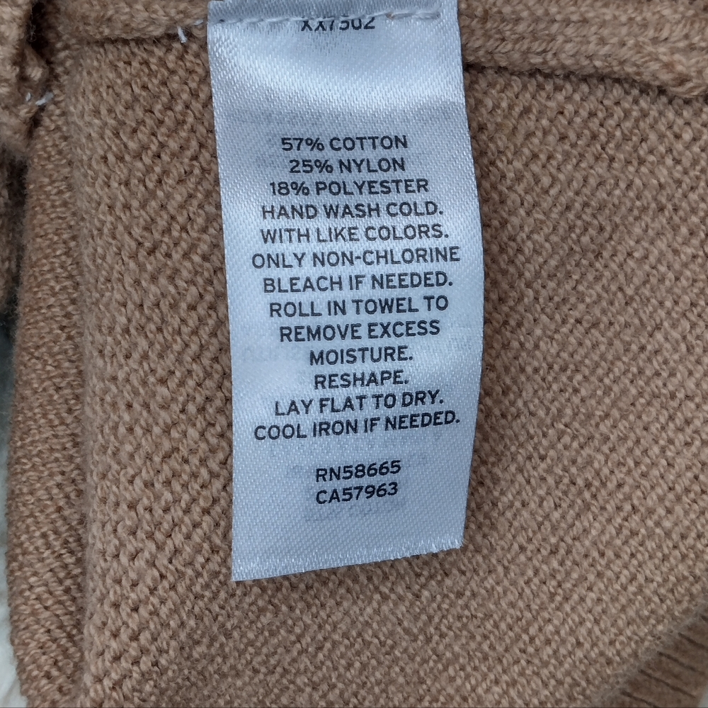 Open Edit Stitch Sleeve Cotton Blend Sweater in Natural Size 1X - Picture 15 of 15